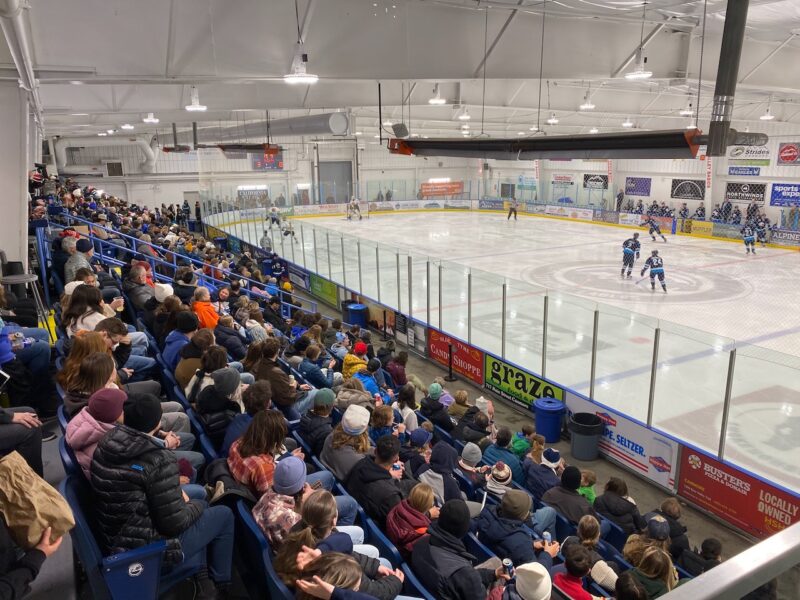 Ice hockey in Canmore, Canada. Image © PlanetSKI